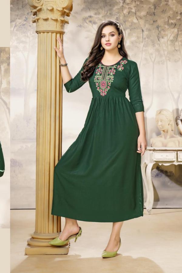 Hirwa Samiksha Rayon Slub Exclusive Designer Kurti Collection 



